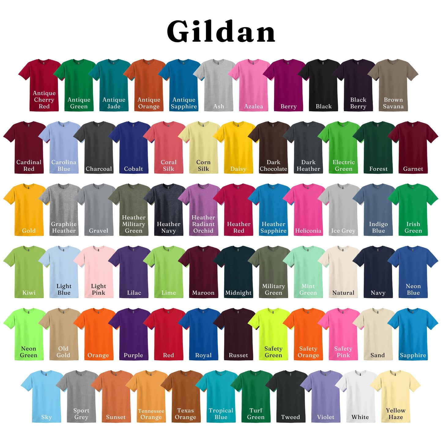 FULLY CUSTOMIZABLE Gildan Heavy Cotton Tee