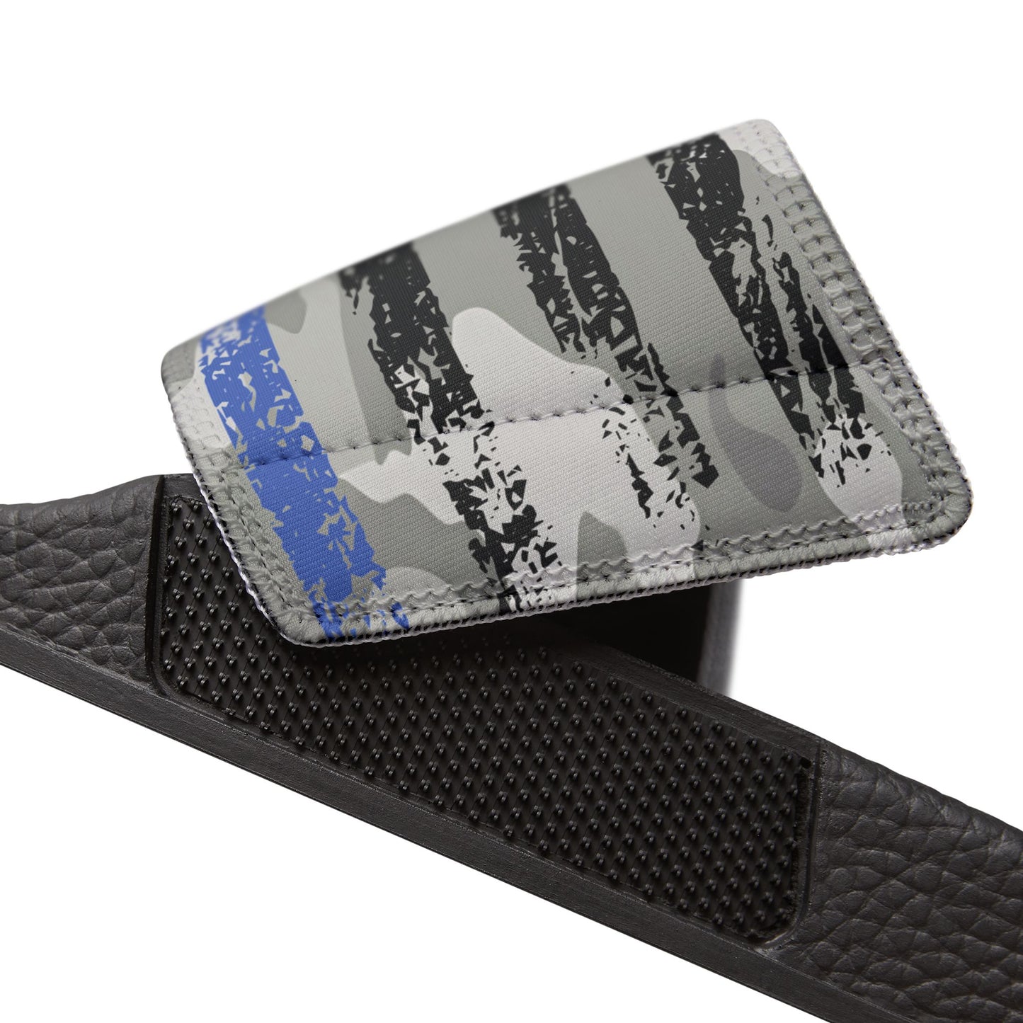 Blue Line Pride Camo Men's Removable-Strap Slides