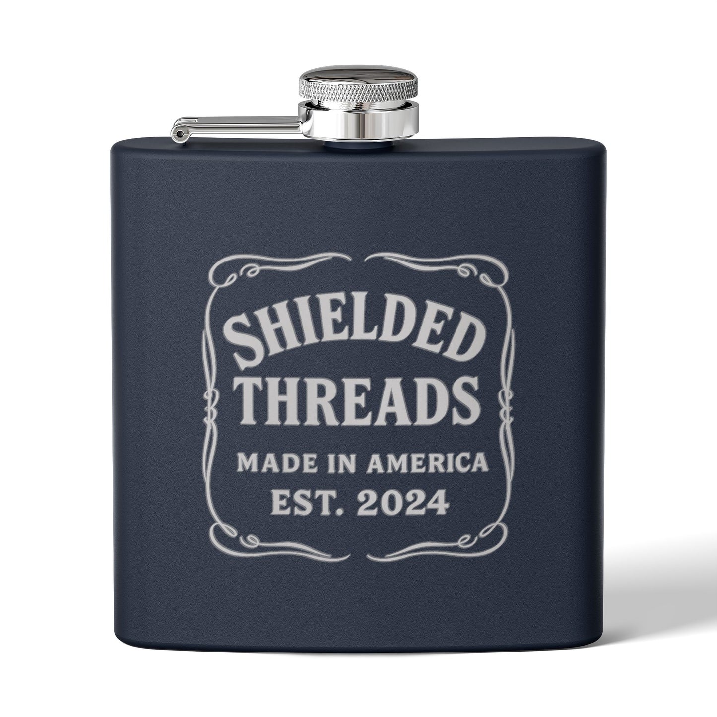 Vintage ST Stainless Steel Flask, 6oz