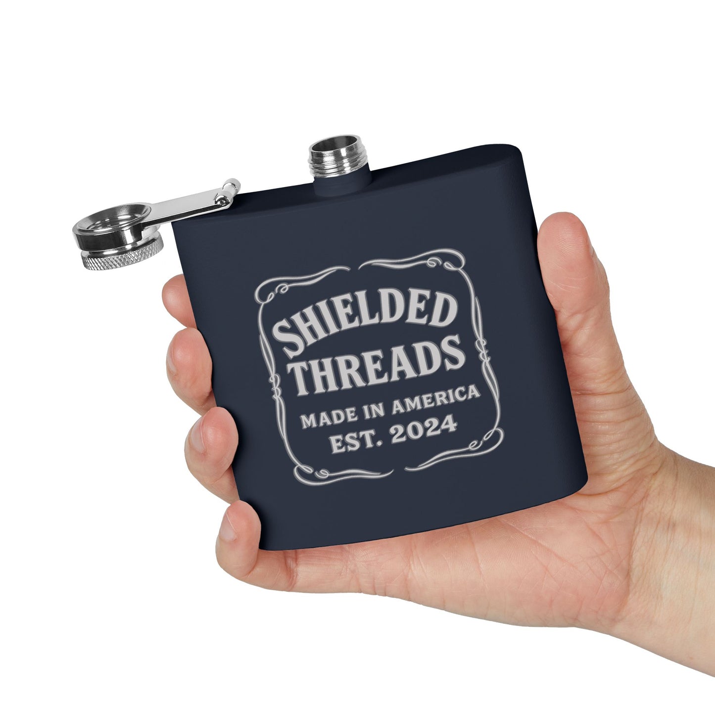 Vintage ST Stainless Steel Flask, 6oz