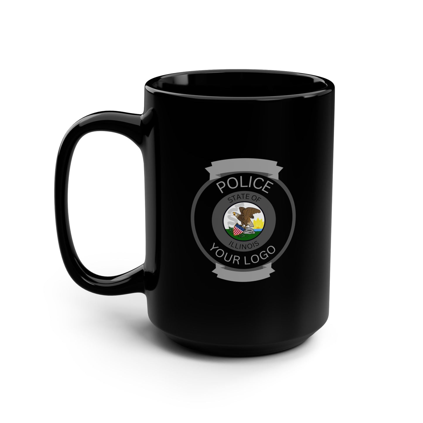 15oz Black Coffee Mug