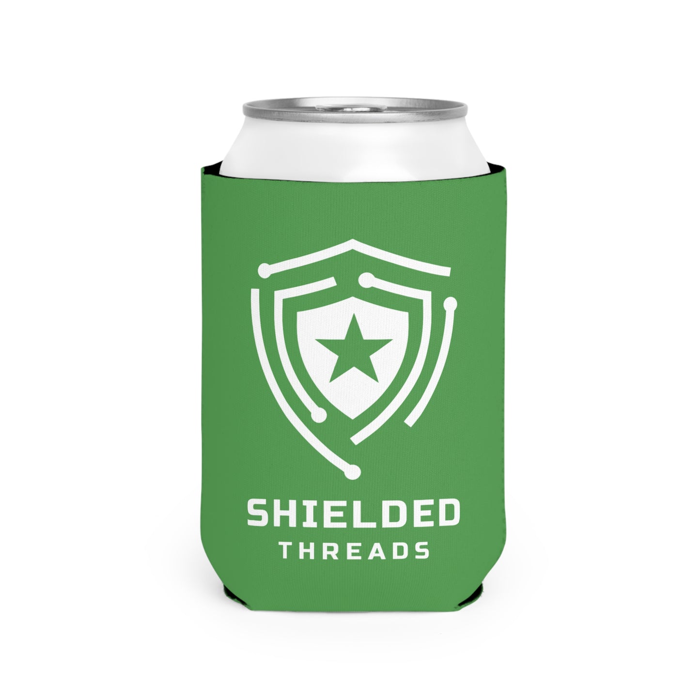 Blue Line Flag Shamrock Koozie