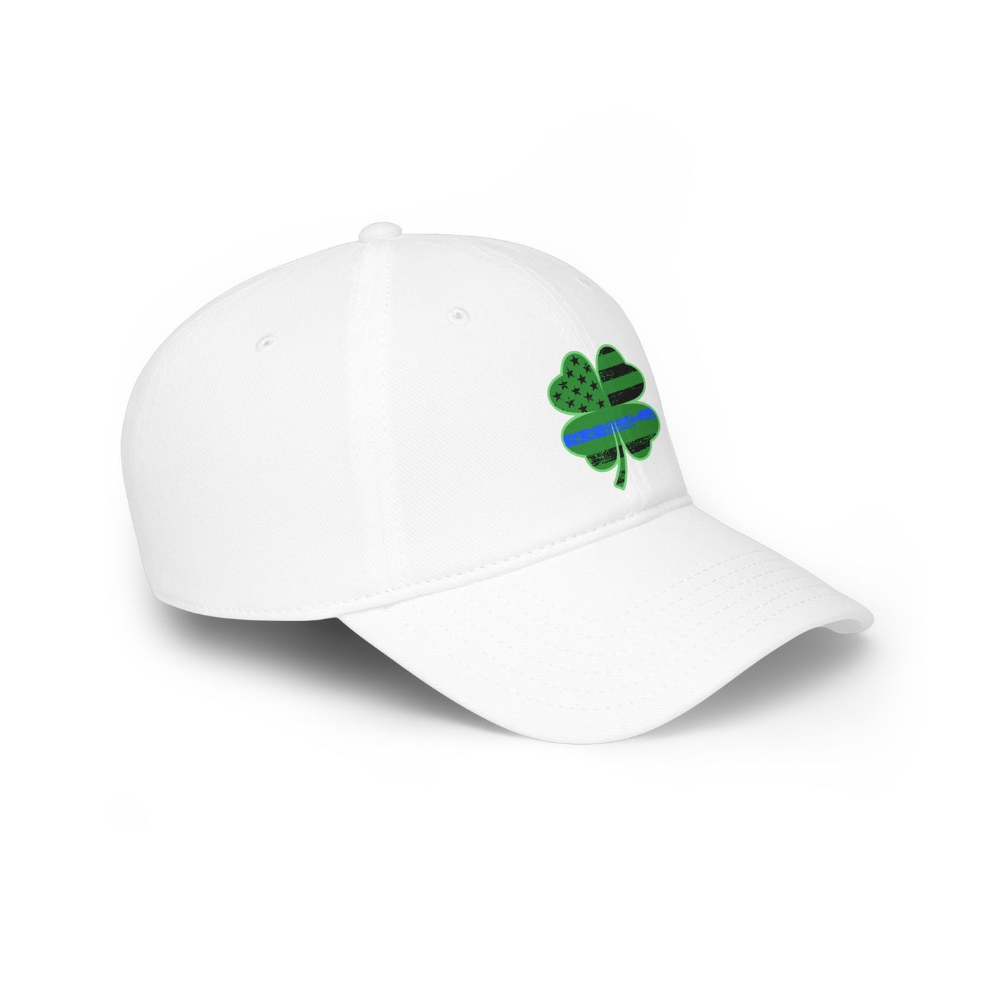 Blue Line Shamrock Baseball Hat