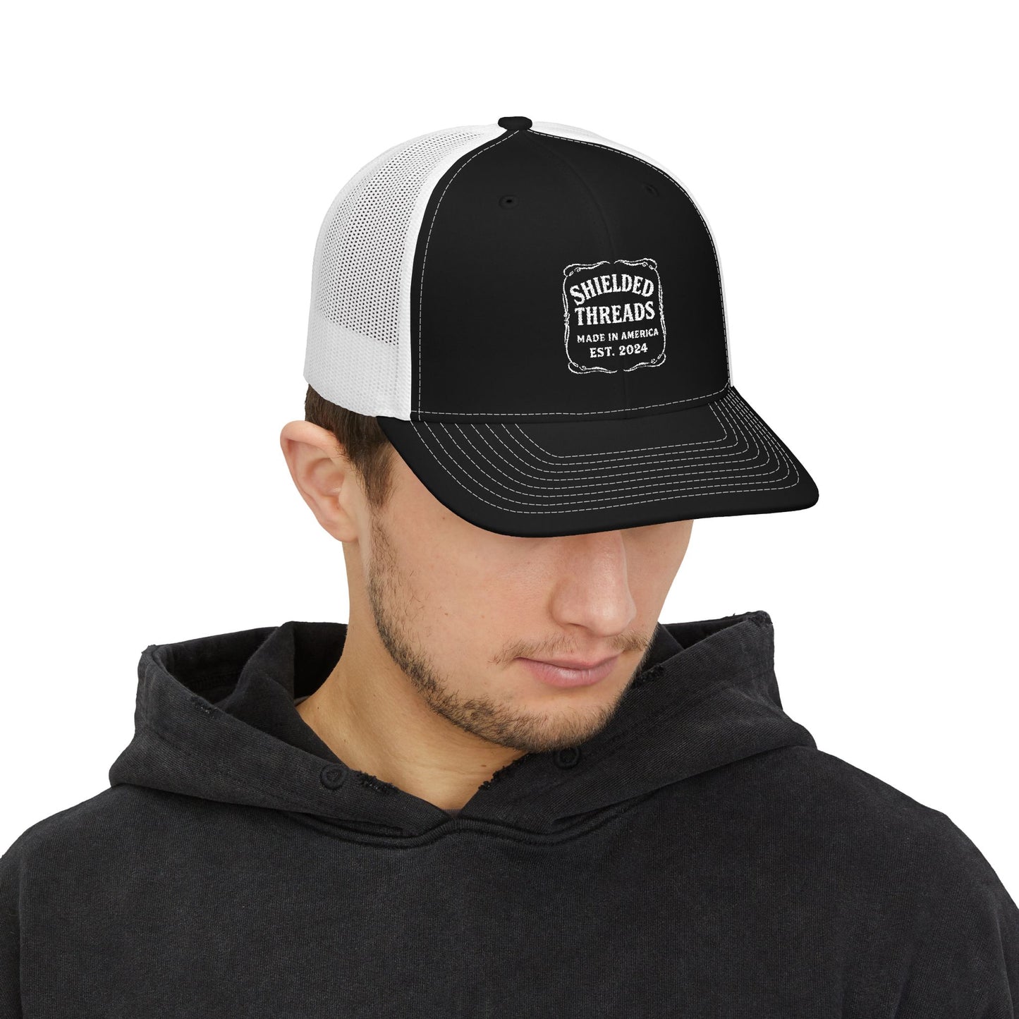 Vintage ST Embroidered Snapback Trucker Cap