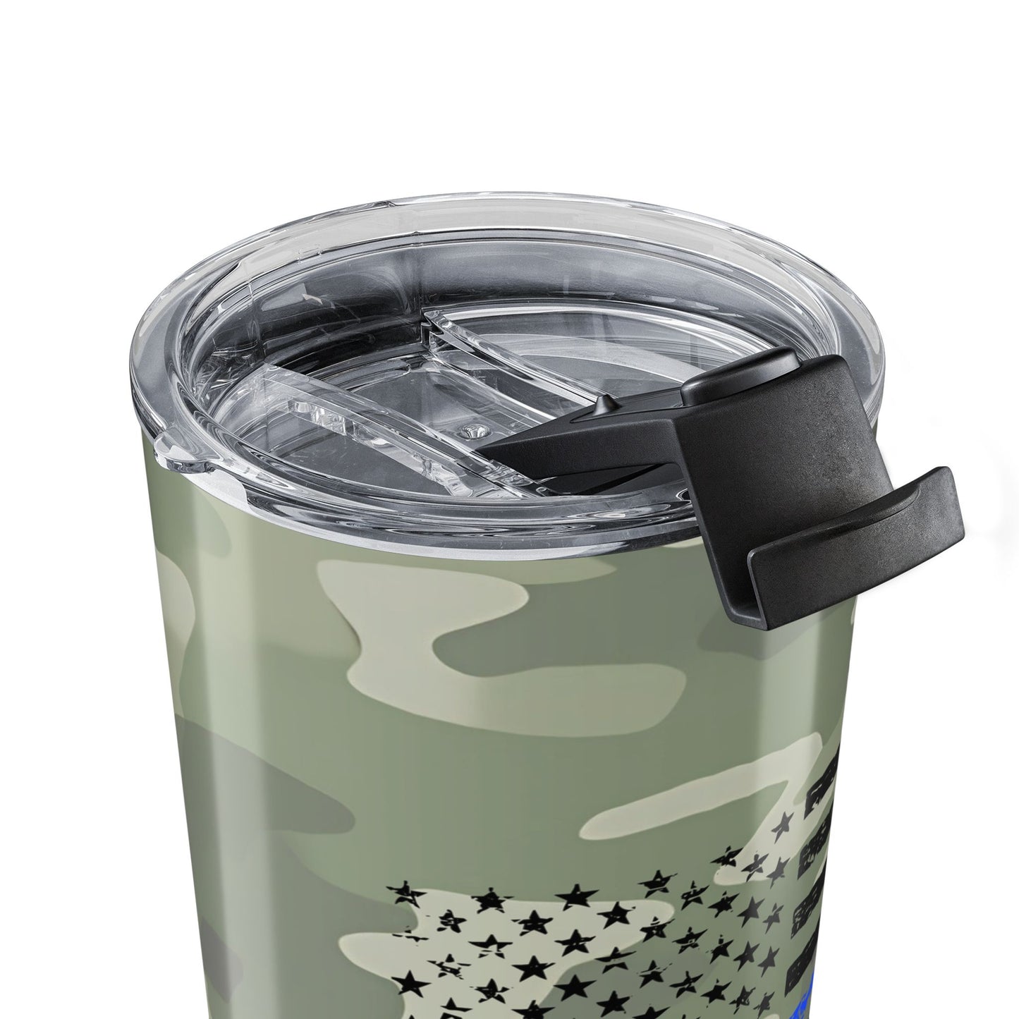 Personalized Camo Thin Blue Line 20oz Tumbler
