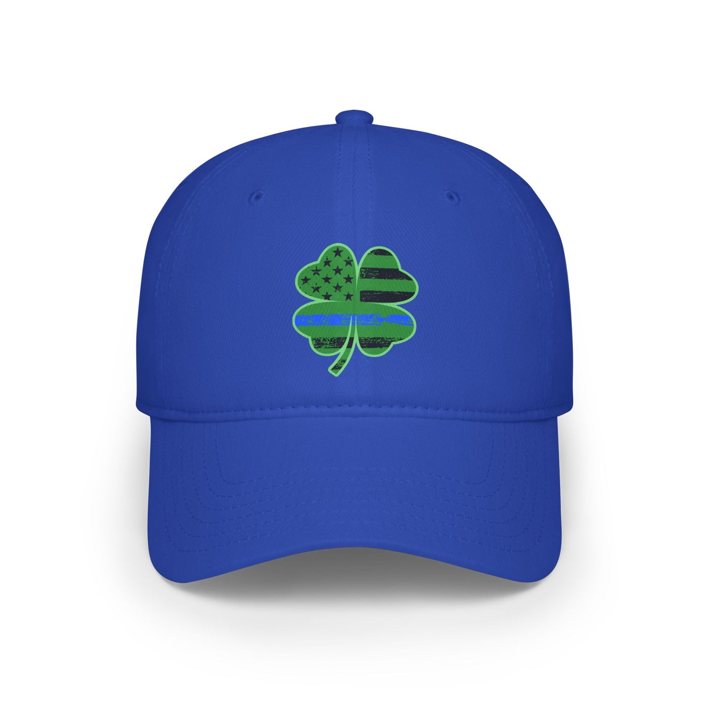 Blue Line Shamrock Baseball Hat