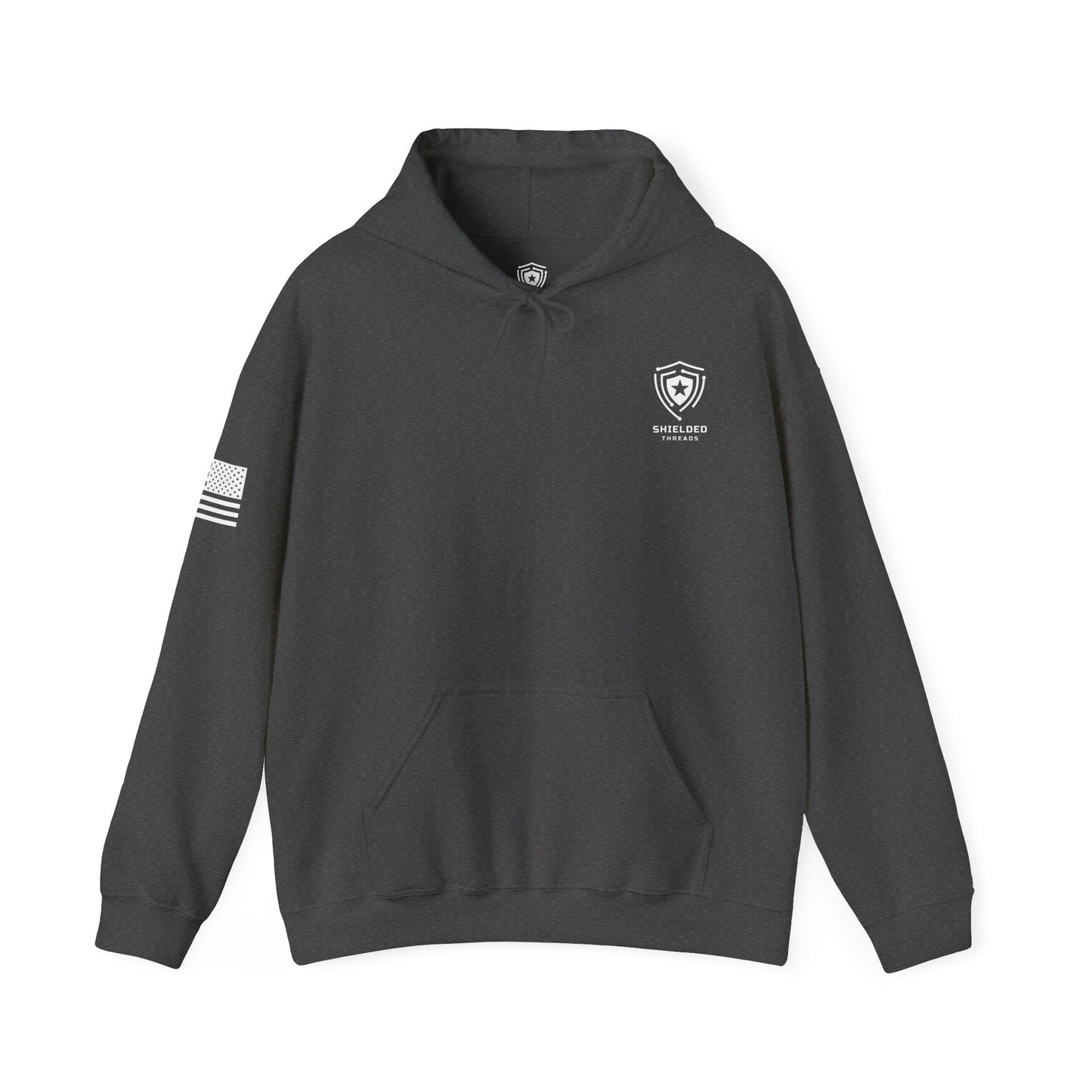 Irish Blue Line Flag Shamrock Hoodie