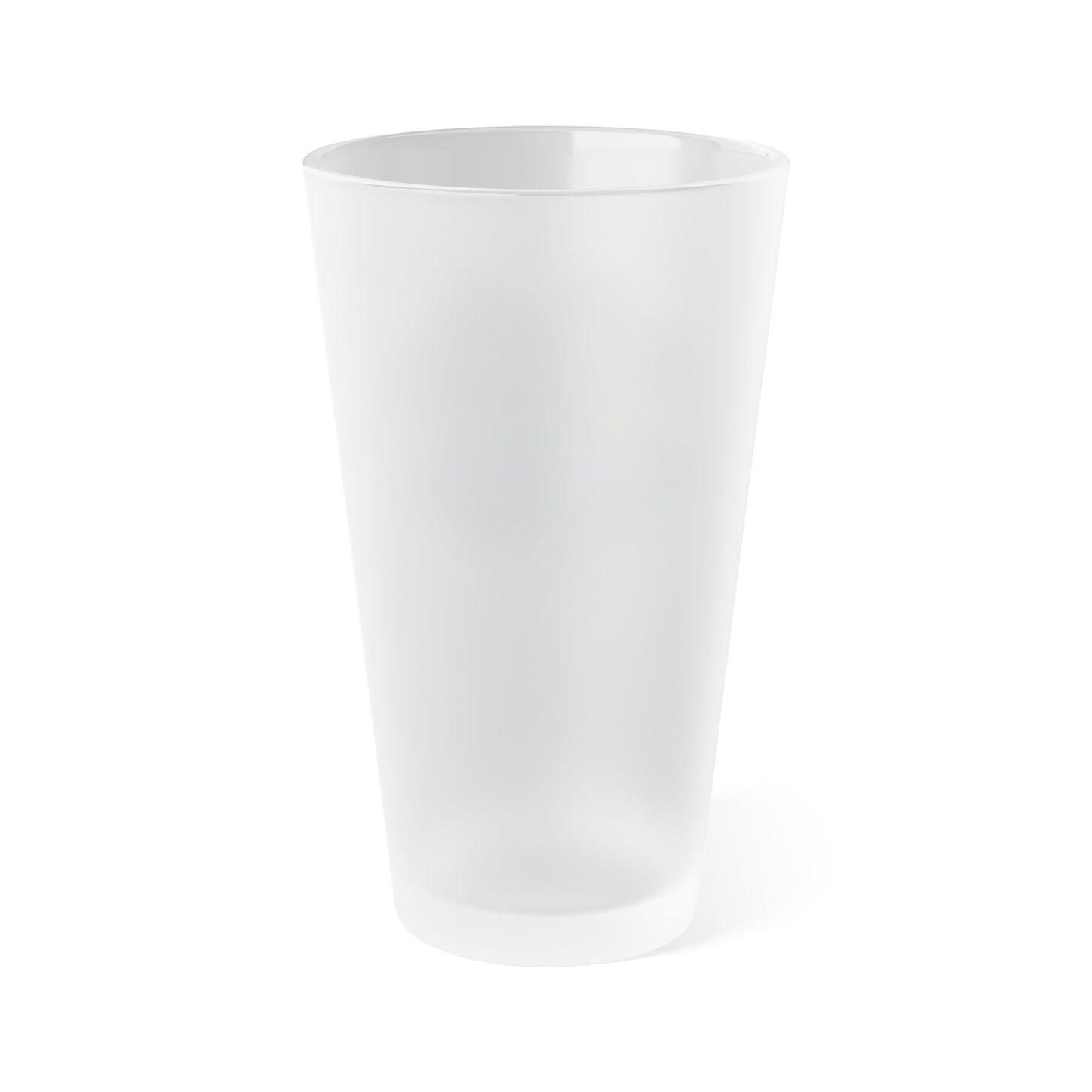 Shamrock Blue Line Frosted Pint Glass 16 oz