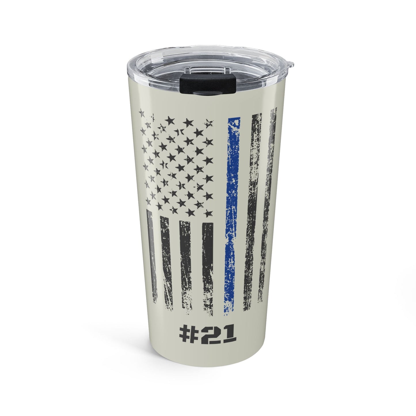 Personalized Blue Line Flag 20oz Tumbler