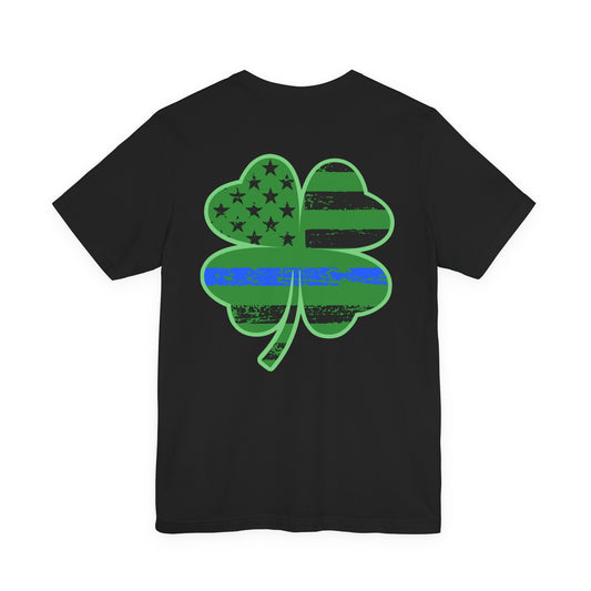 Thin Blue Line Shamrock Tee