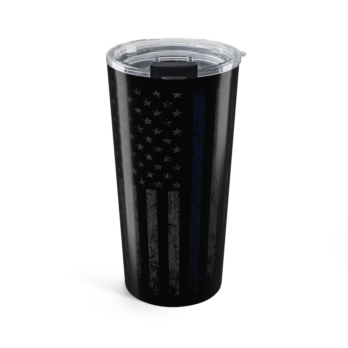 Ghost Vertical Blue Line Flag Tumbler 20oz