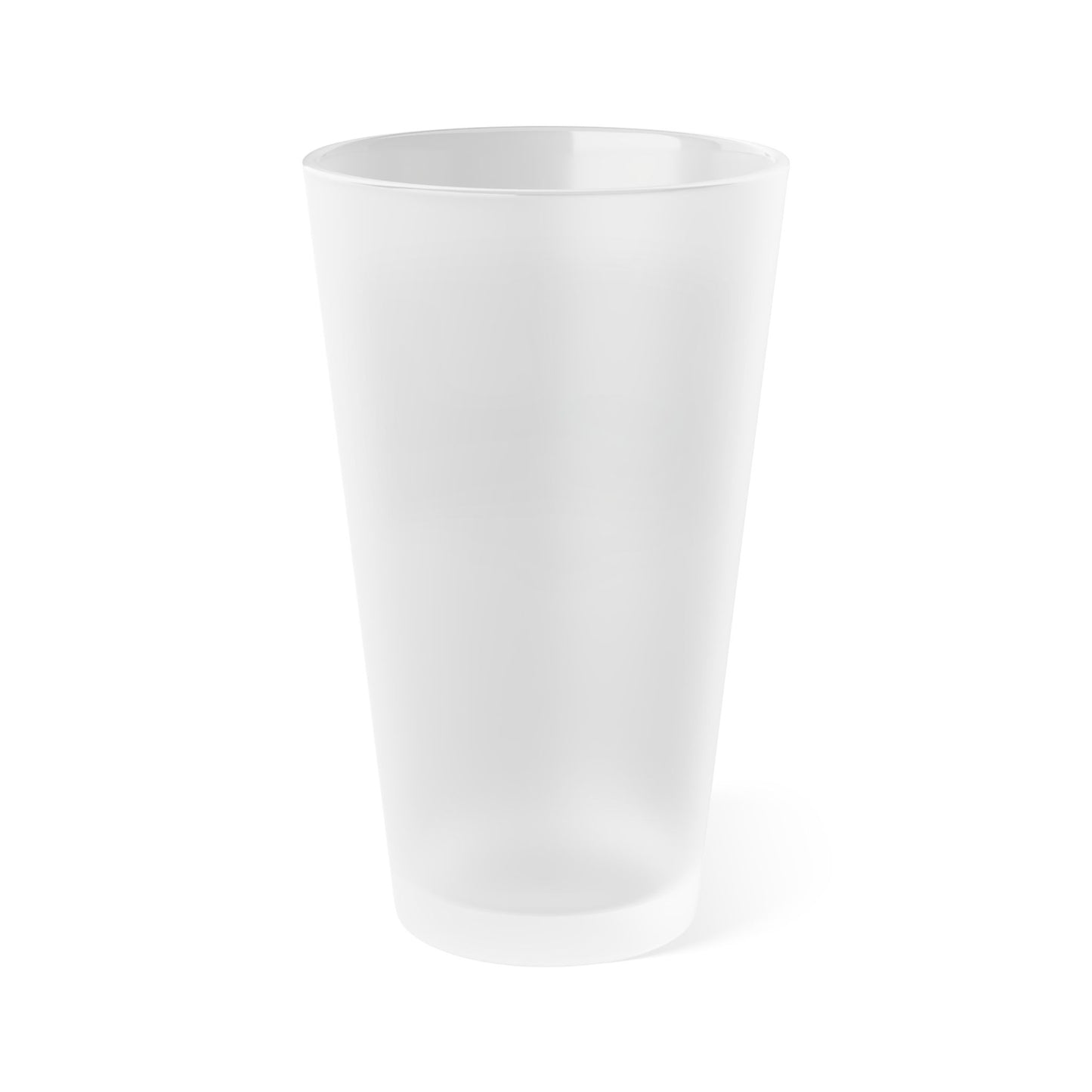 Personalized Blue Line Flag Frosted Pint Glass