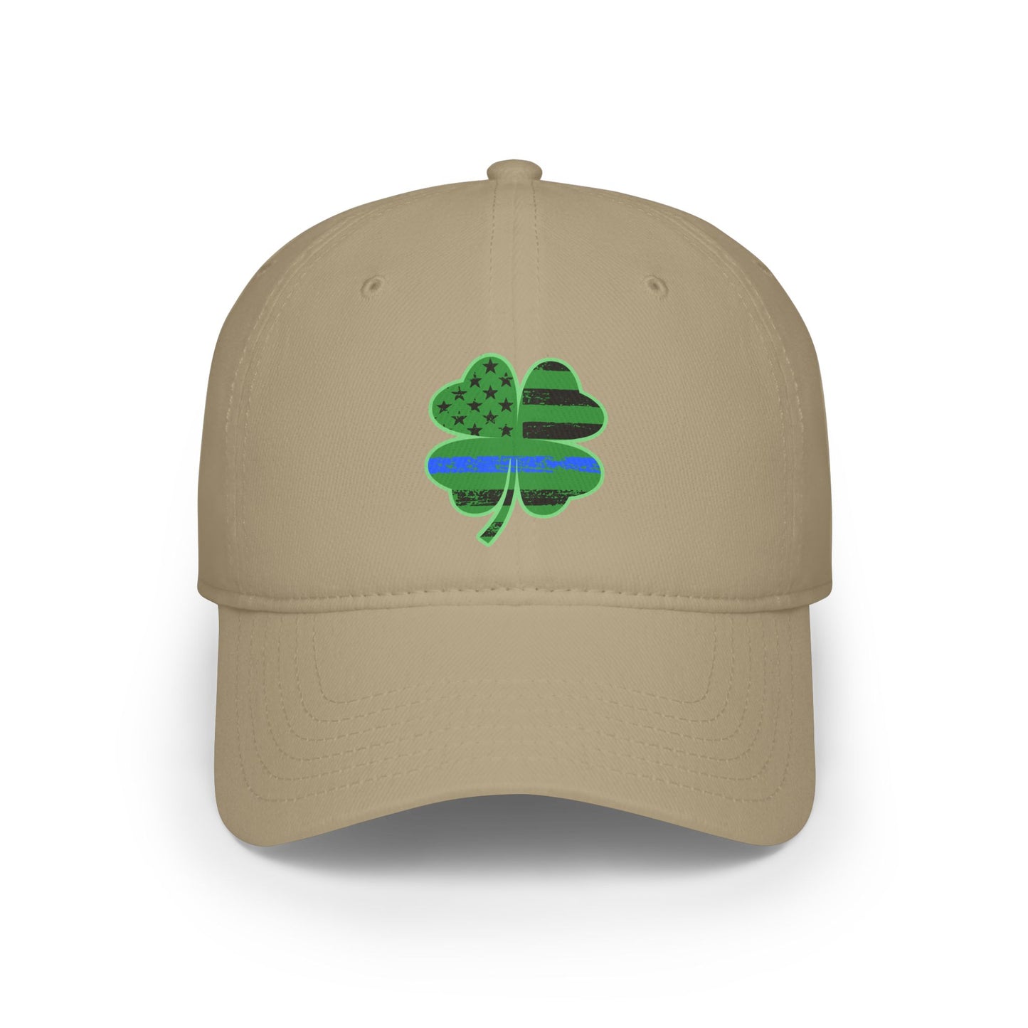 Blue Line Shamrock Baseball Hat