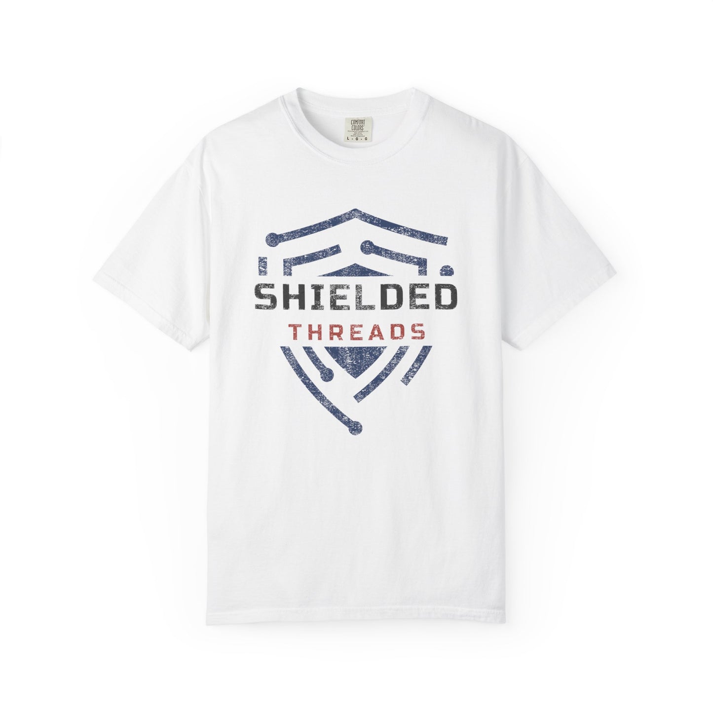 Shielded Threads T-Shirt — Distressed Shield Logo Tee