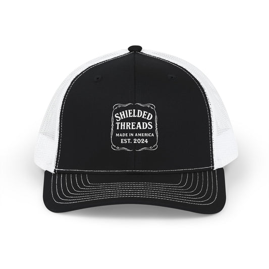 Embroidered Shielded Threads Snapback Trucker Cap