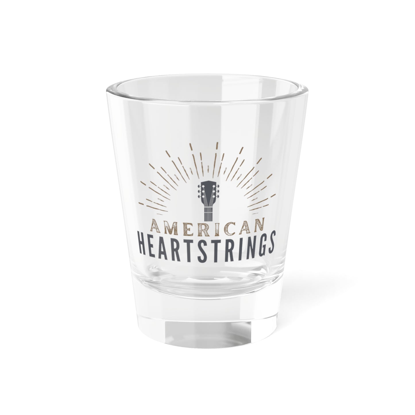 American Heartstrings Shot Glass, 1.5oz