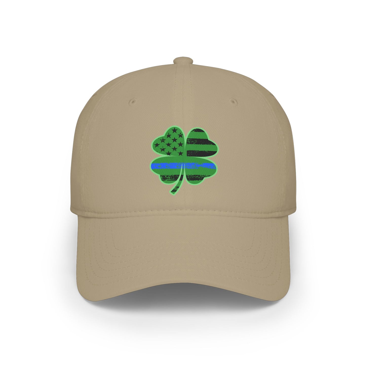 Blue Line Shamrock Baseball Hat