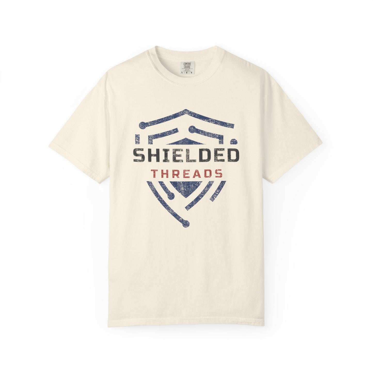 Shielded Threads T-Shirt — Distressed Shield Logo Tee