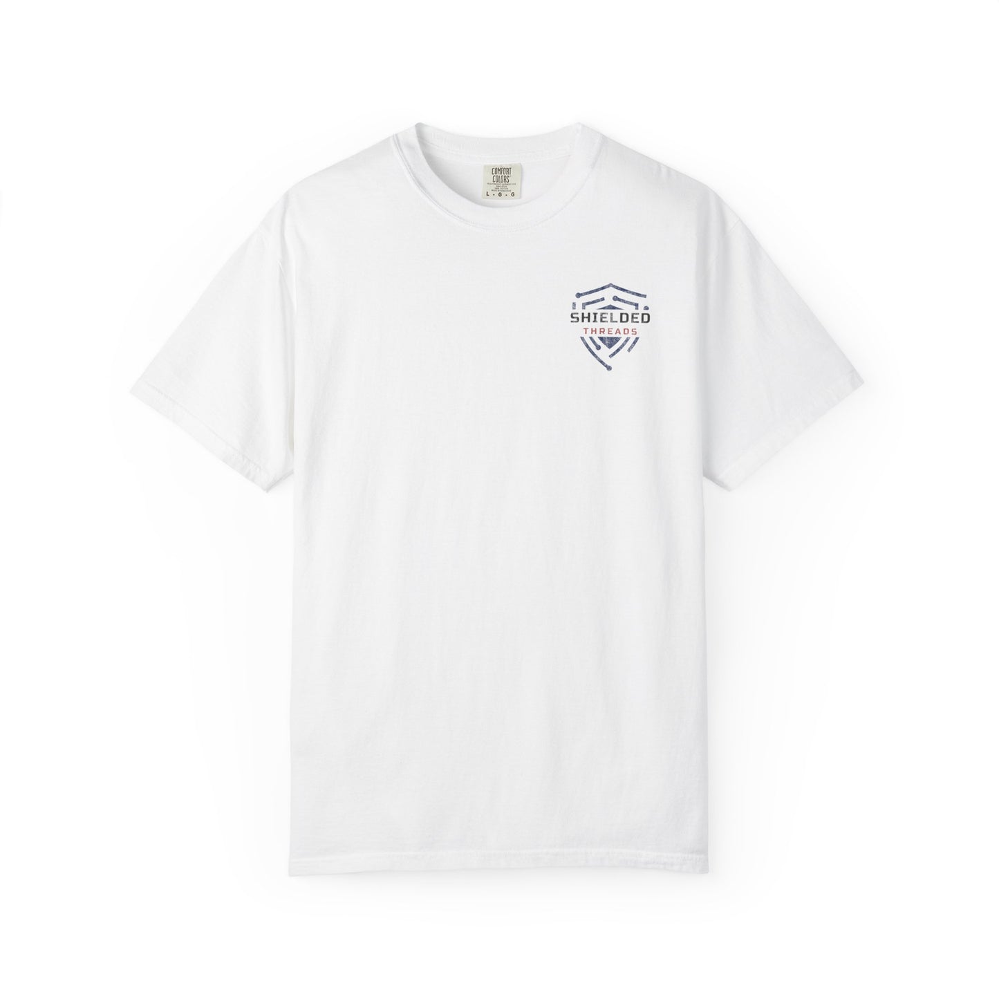 Thin Blue Line Flag T-Shirt — Distressed USA Police Support Tee
