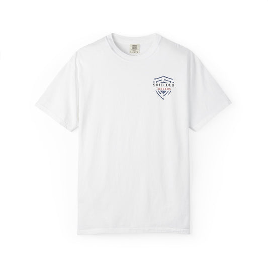 Thin Blue Line Flag T-Shirt — Distressed USA Police Support Tee