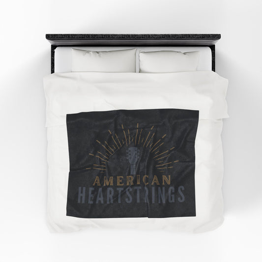 American Heartstrings Velveteen Plush Blanket
