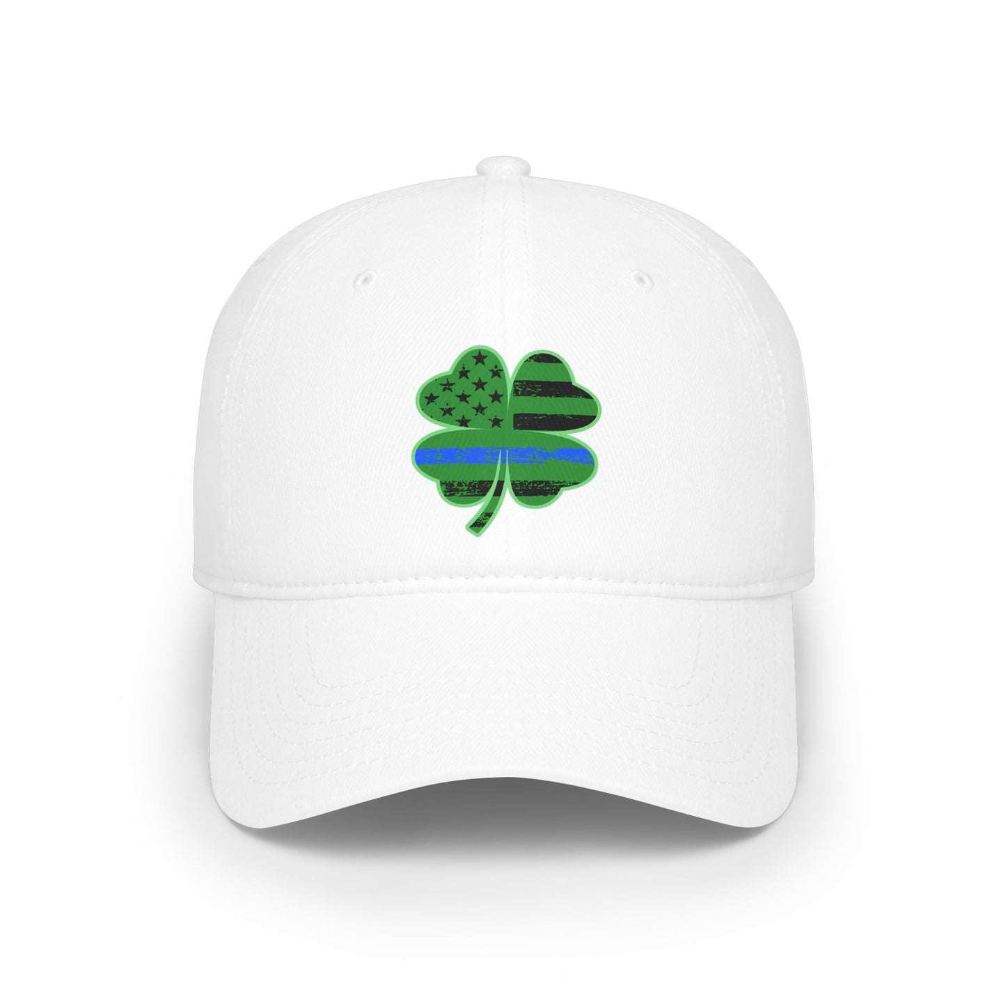 Blue Line Shamrock Baseball Hat