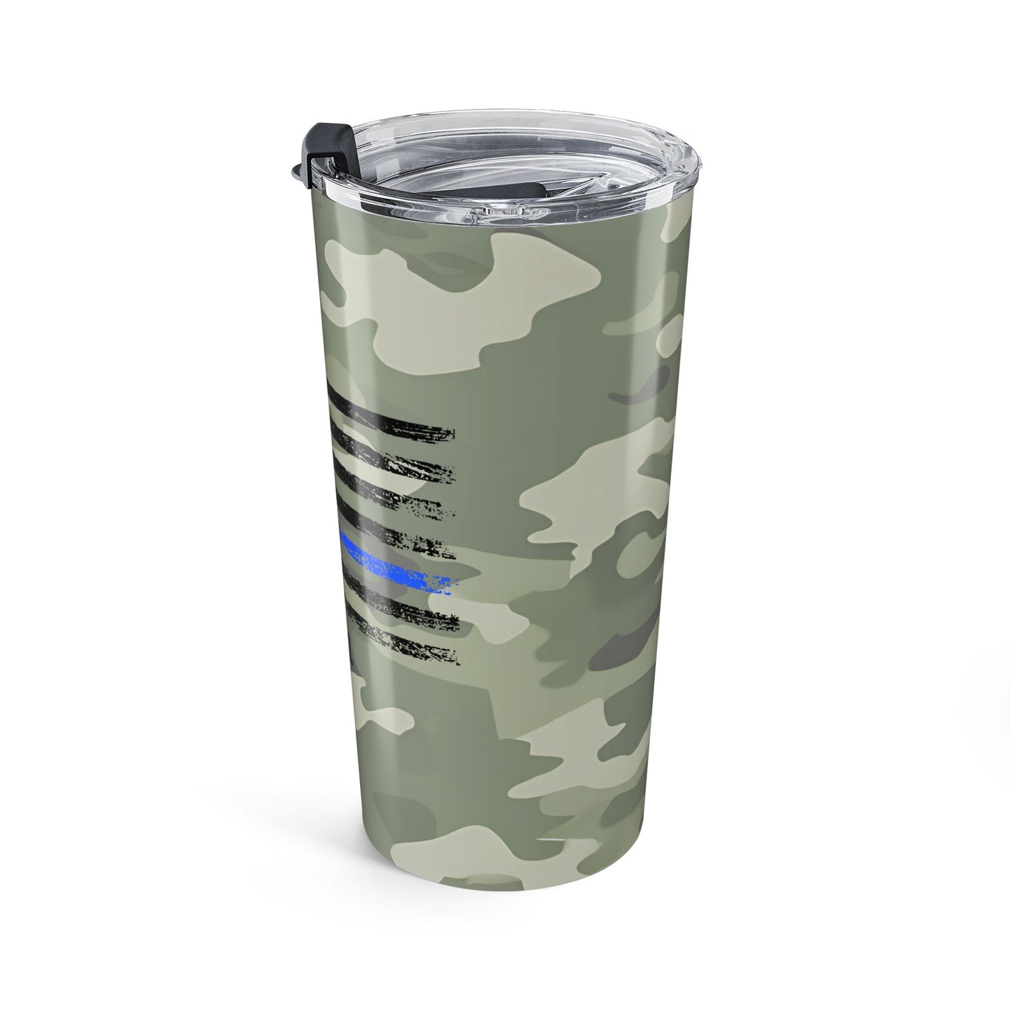 Personalized Camo Thin Blue Line 20oz Tumbler