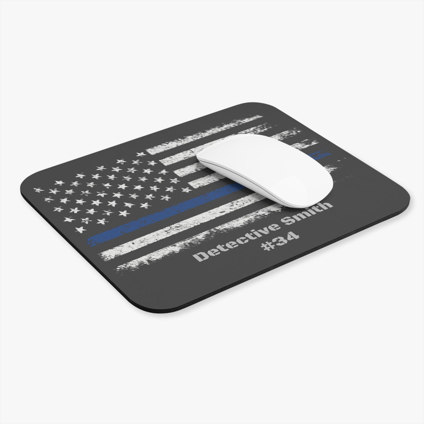 Personalized Thin Blue Line Mouse Pad