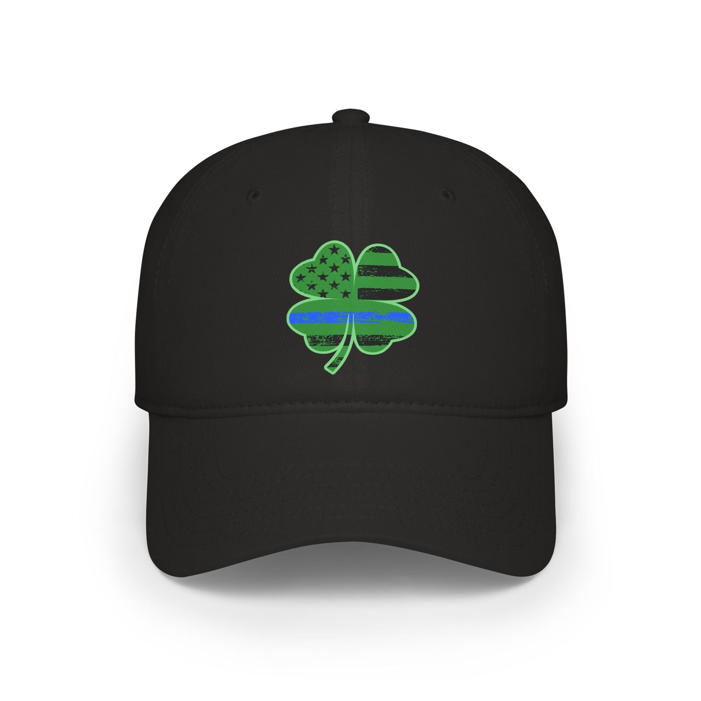 Blue Line Shamrock Baseball Hat