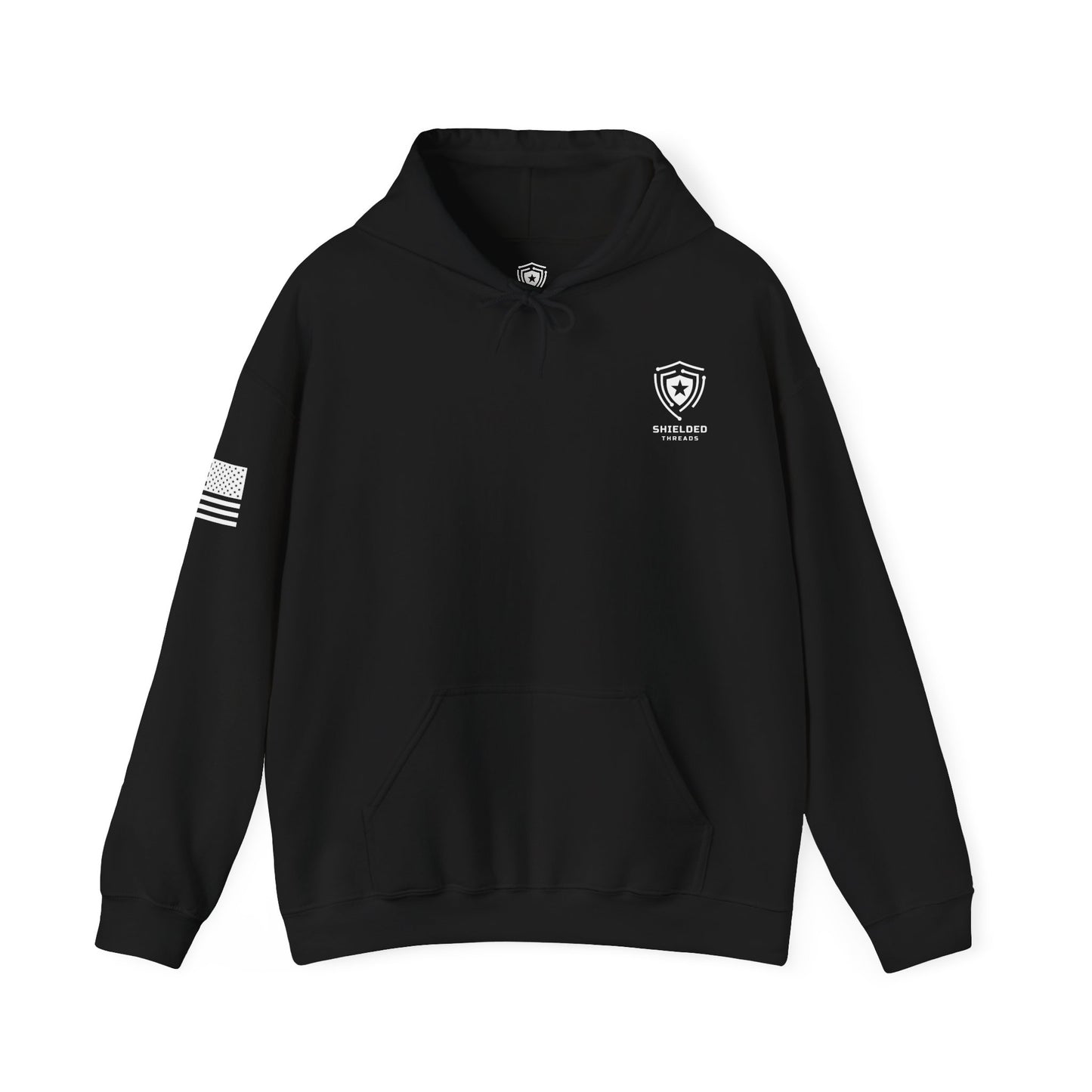 Irish Blue Line Flag Shamrock Hoodie